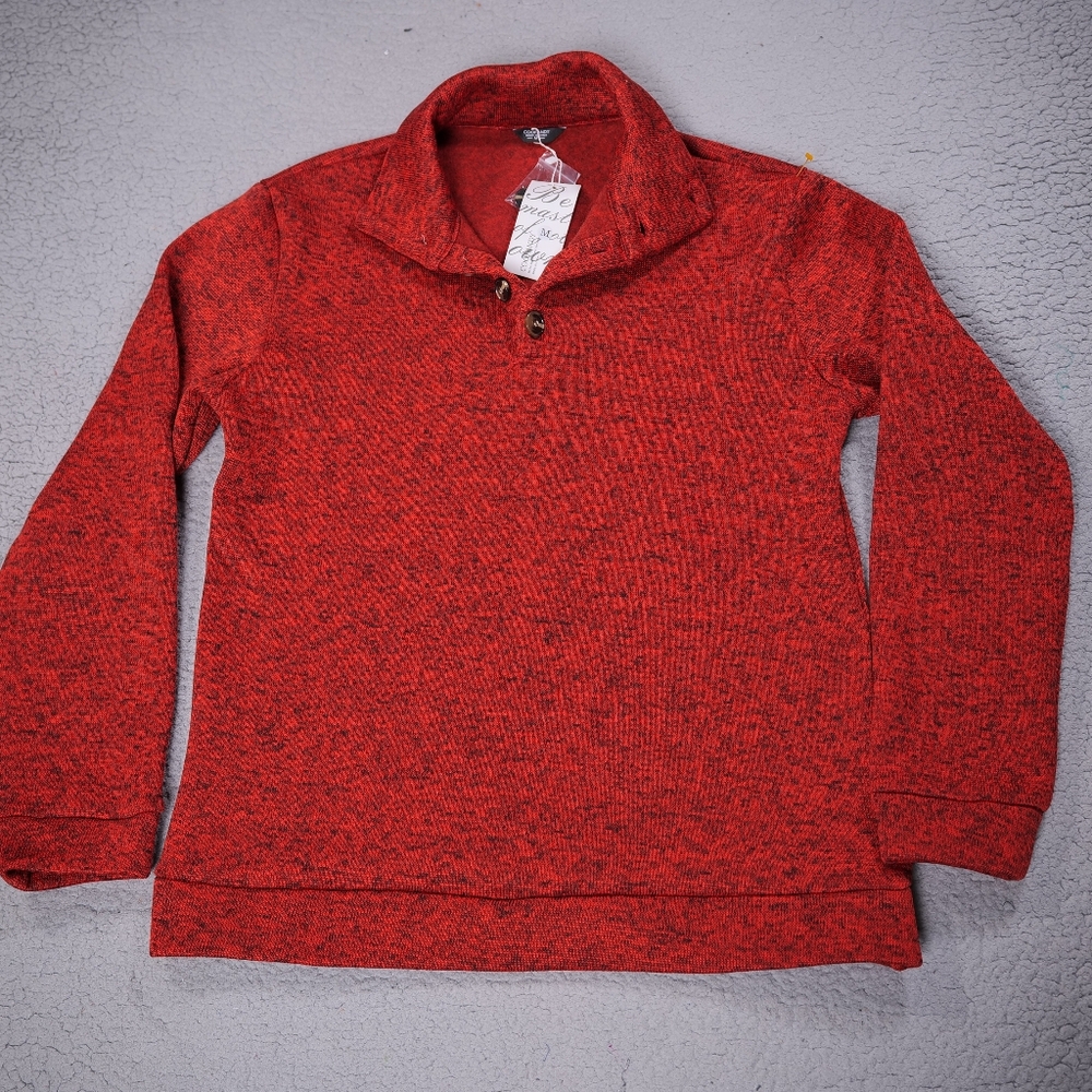 COOFANDY Mens Medium Sweater Marled Shawl Collar Everyday Wear Pullover